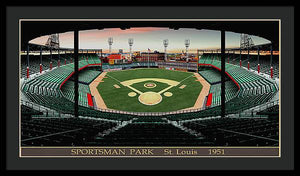 Sportsman Park 1951 - Framed Print