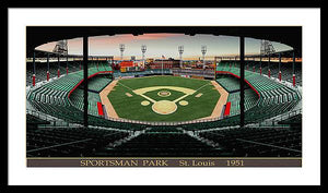 Sportsman Park 1951 - Framed Print