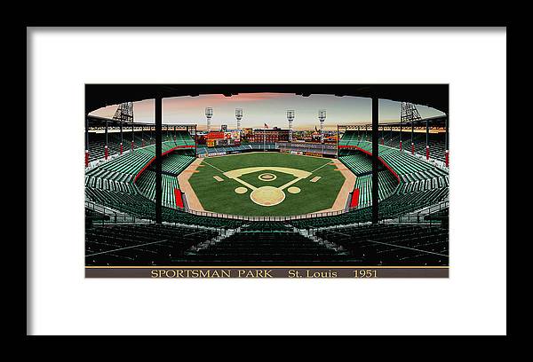 Sportsman Park 1951 - Framed Print