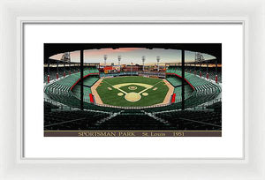 Sportsman Park 1951 - Framed Print