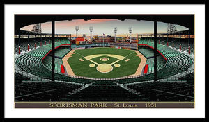 Sportsman Park 1951 - Framed Print