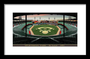 Sportsman Park 1951 - Framed Print