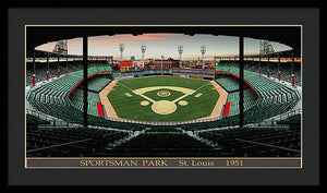 Sportsman Park 1951 - Framed Print