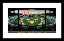 Load image into Gallery viewer, Sportsman Park 1951 - Framed Print
