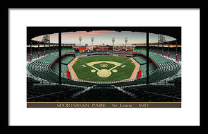 Sportsman Park 1951 - Framed Print