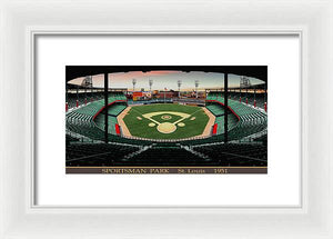 Sportsman Park 1951 - Framed Print