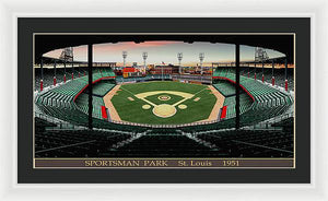 Sportsman Park 1951 - Framed Print