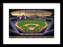 Load image into Gallery viewer, Sportsman Park 1964 - Framed Print
