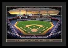 Load image into Gallery viewer, Sportsman Park 1964 - Framed Print
