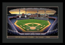 Load image into Gallery viewer, Sportsman Park 1964 - Framed Print
