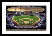 Load image into Gallery viewer, Sportsman Park 1964 - Framed Print
