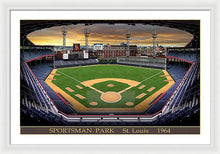Load image into Gallery viewer, Sportsman Park 1964 - Framed Print
