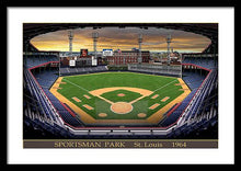 Load image into Gallery viewer, Sportsman Park 1964 - Framed Print
