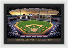 Load image into Gallery viewer, Sportsman Park 1964 - Framed Print
