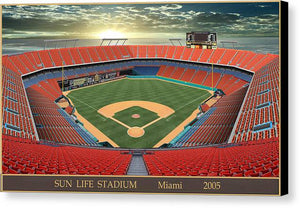 Sun Life Stadium 2005 - Canvas Print