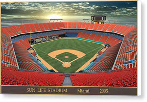 Sun Life Stadium 2005 - Canvas Print