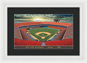 Sun Life Stadium 2005 - Framed Print