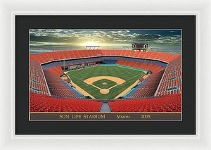 Sun Life Stadium 2005 - Framed Print