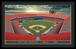 Sun Life Stadium 2005 - Framed Print