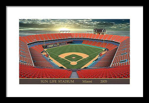 Sun Life Stadium 2005 - Framed Print