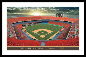 Sun Life Stadium 2005 - Framed Print