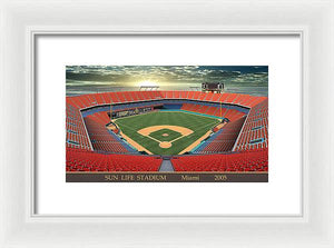 Sun Life Stadium 2005 - Framed Print