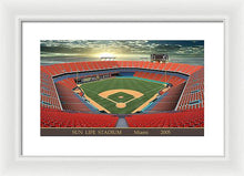 Load image into Gallery viewer, Sun Life Stadium 2005 - Framed Print
