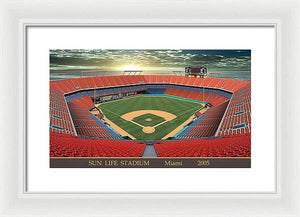 Sun Life Stadium 2005 - Framed Print