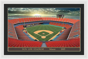 Sun Life Stadium 2005 - Framed Print