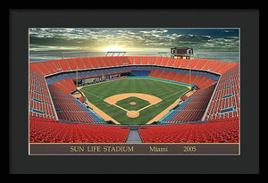 Sun Life Stadium 2005 - Framed Print