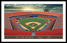 Load image into Gallery viewer, Sun Life Stadium 2005 - Framed Print
