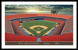 Sun Life Stadium 2005 - Framed Print