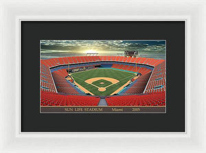 Sun Life Stadium 2005 - Framed Print