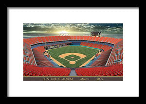 Sun Life Stadium 2005 - Framed Print