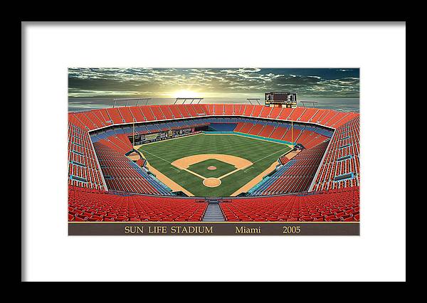 Sun Life Stadium 2005 - Framed Print