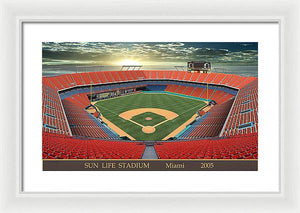 Sun Life Stadium 2005 - Framed Print