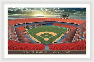 Sun Life Stadium 2005 - Framed Print