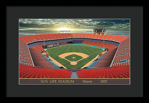 Sun Life Stadium 2005 - Framed Print