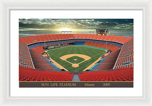 Sun Life Stadium 2005 - Framed Print