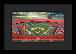 Sun Life Stadium 2005 - Framed Print