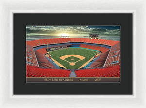 Sun Life Stadium 2005 - Framed Print