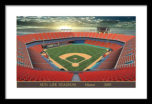 Sun Life Stadium 2005 - Framed Print