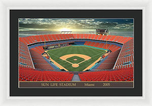 Sun Life Stadium 2005 - Framed Print