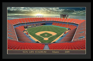 Sun Life Stadium 2005 - Framed Print