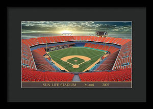 Sun Life Stadium 2005 - Framed Print