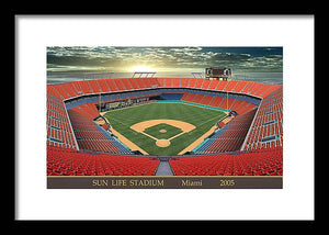 Sun Life Stadium 2005 - Framed Print