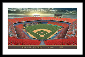 Sun Life Stadium 2005 - Framed Print