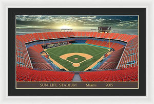 Sun Life Stadium 2005 - Framed Print