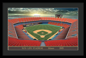 Sun Life Stadium 2005 - Framed Print