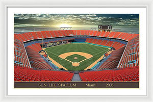 Sun Life Stadium 2005 - Framed Print